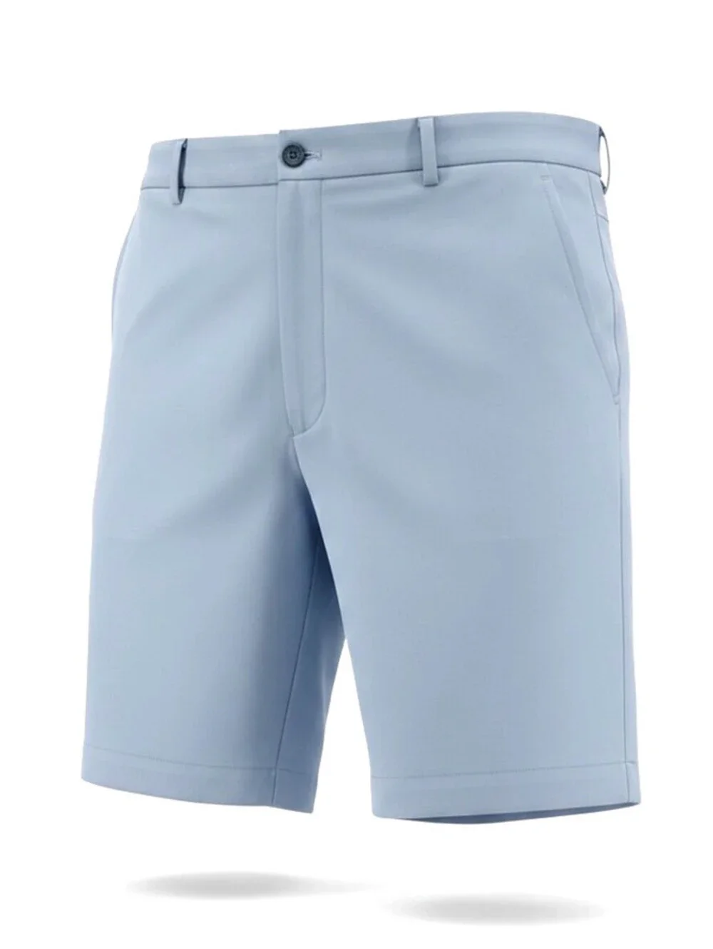 Peter Millar Men's Shorts Flat Front/Button Light Blue Size 38